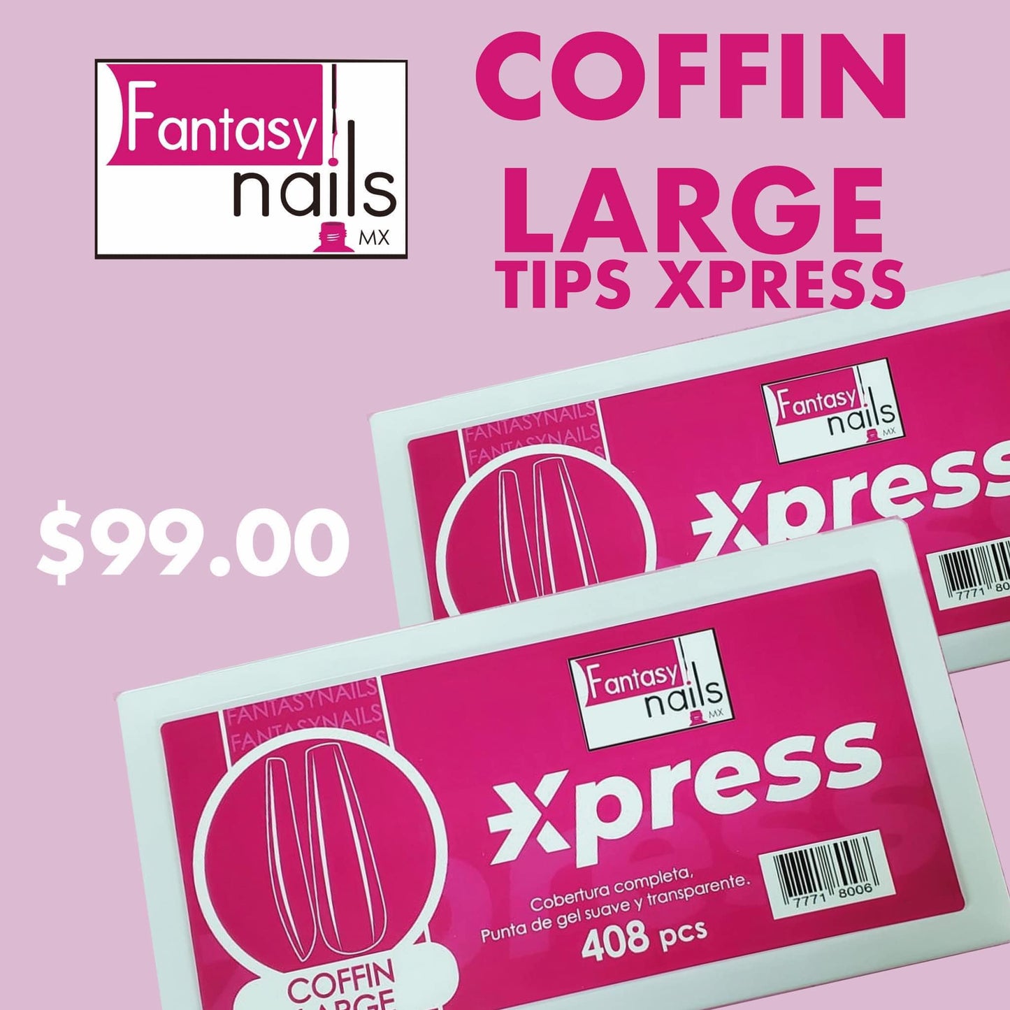 TIPS PRESS ON Y ALMOND SHORT FANTASY