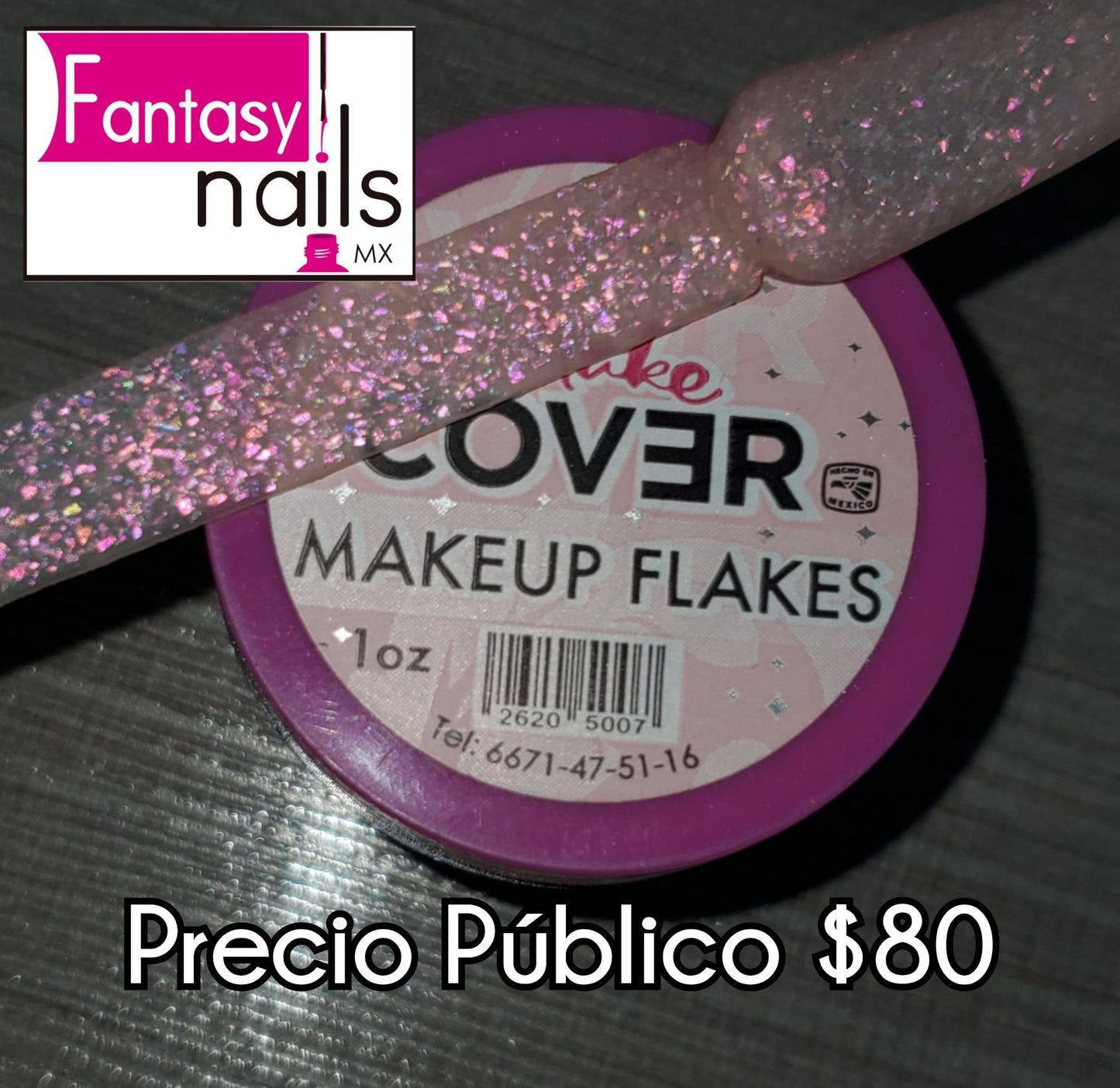 ACRILICO MAKE UP FLAKES FANTASY