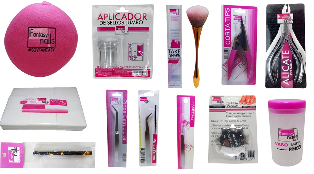 PAQUETES DE ACCESORIOS, HERRAMIENTAS Y TIPS FANTASY NAILS