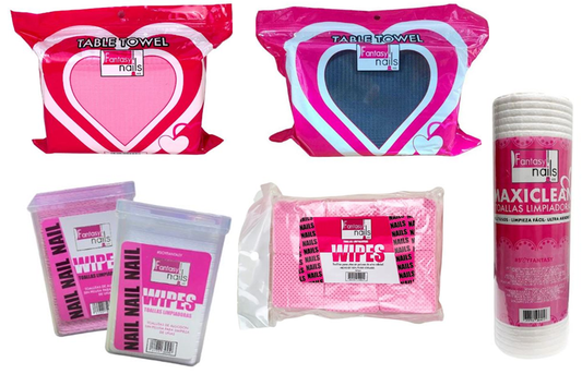 GASAS, TOALLAS WIPES Y TOWEL FANTASY NAILS
