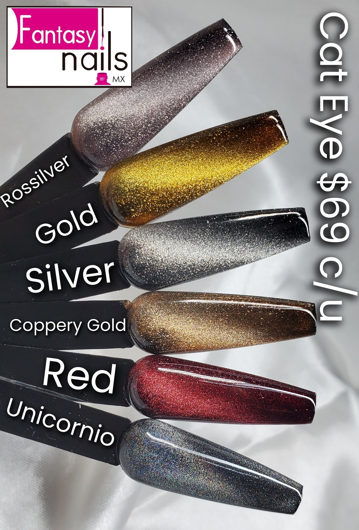 PAQUETES DE GELES UV, CAT EYE Y  PLATINUM FANTASY