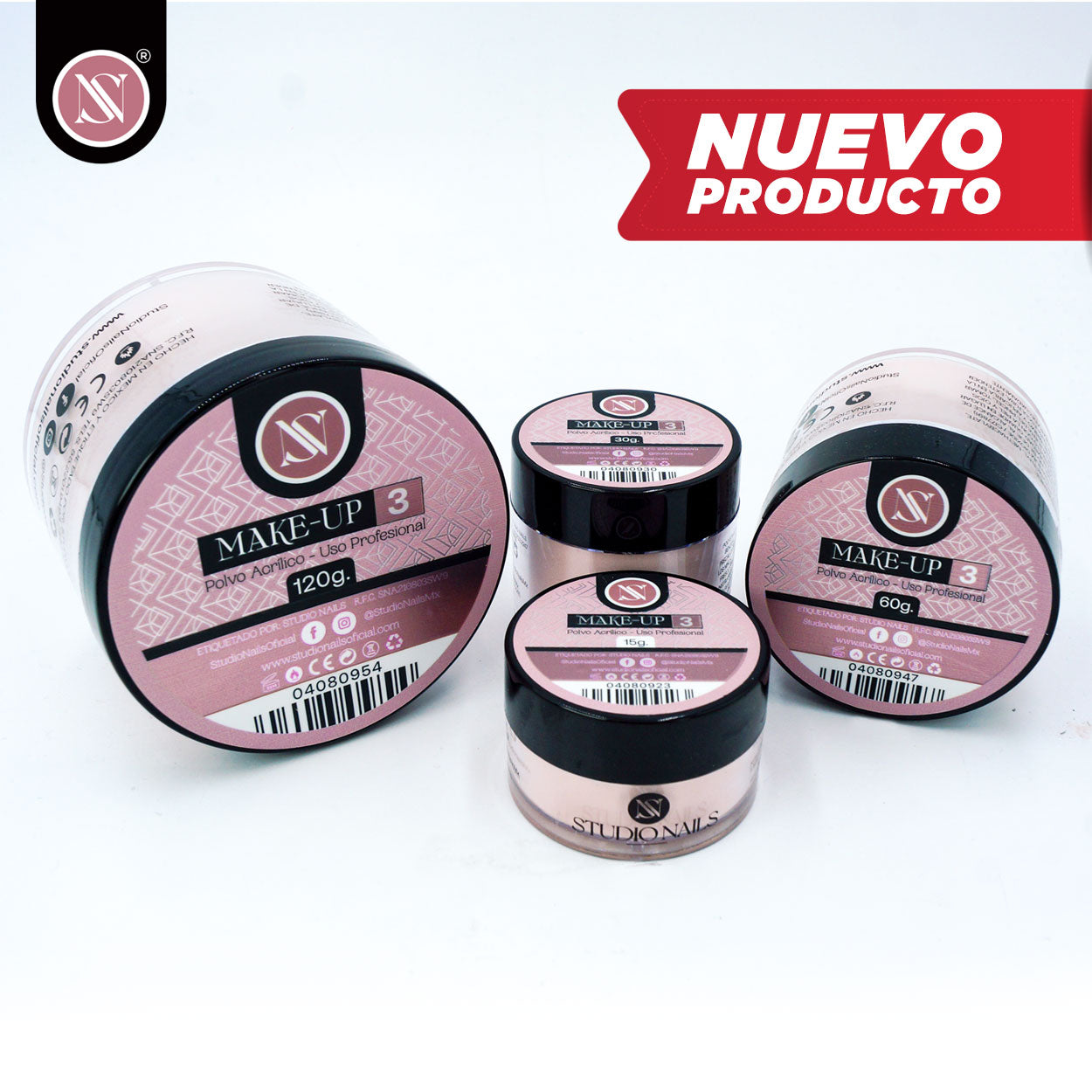 ACRILICO MAKE-UP NUEVOS STUDIO NAILS