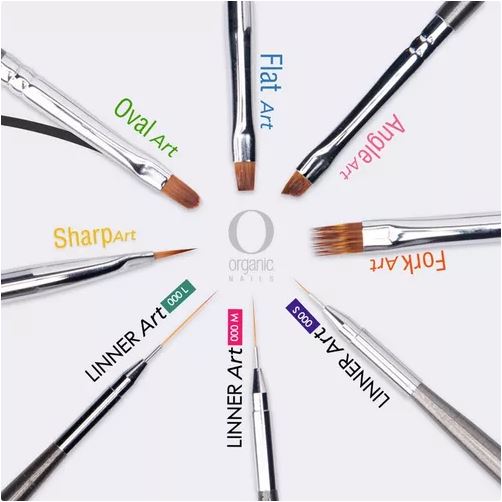 PINCELES NAIL ART ORGANIC