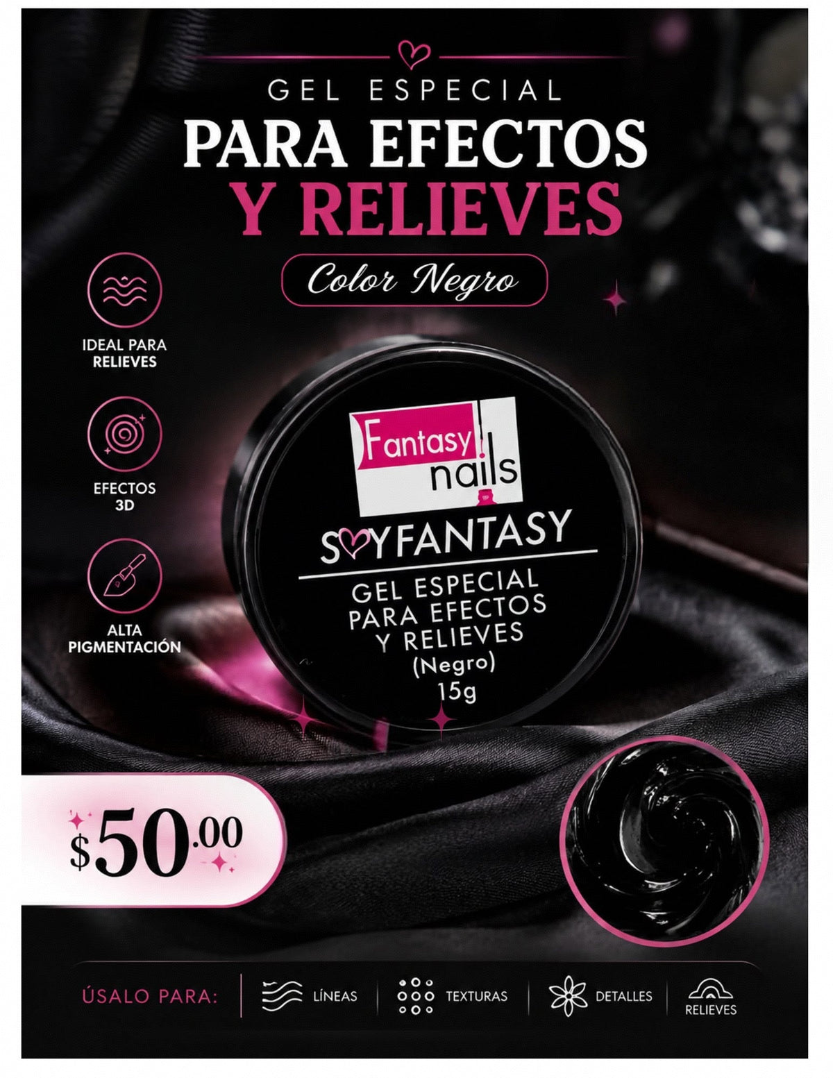 GEL UV TARRO, BUILDER Y REMOLINO FANTASY