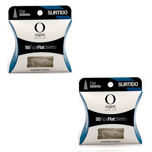 TIPS FLAT STILETTO ORGANIC NAILS