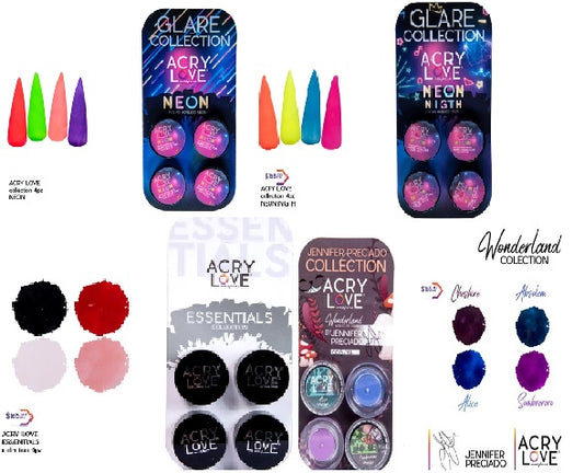 COLECCIONES 4 PIEZAS ACRYLOVE