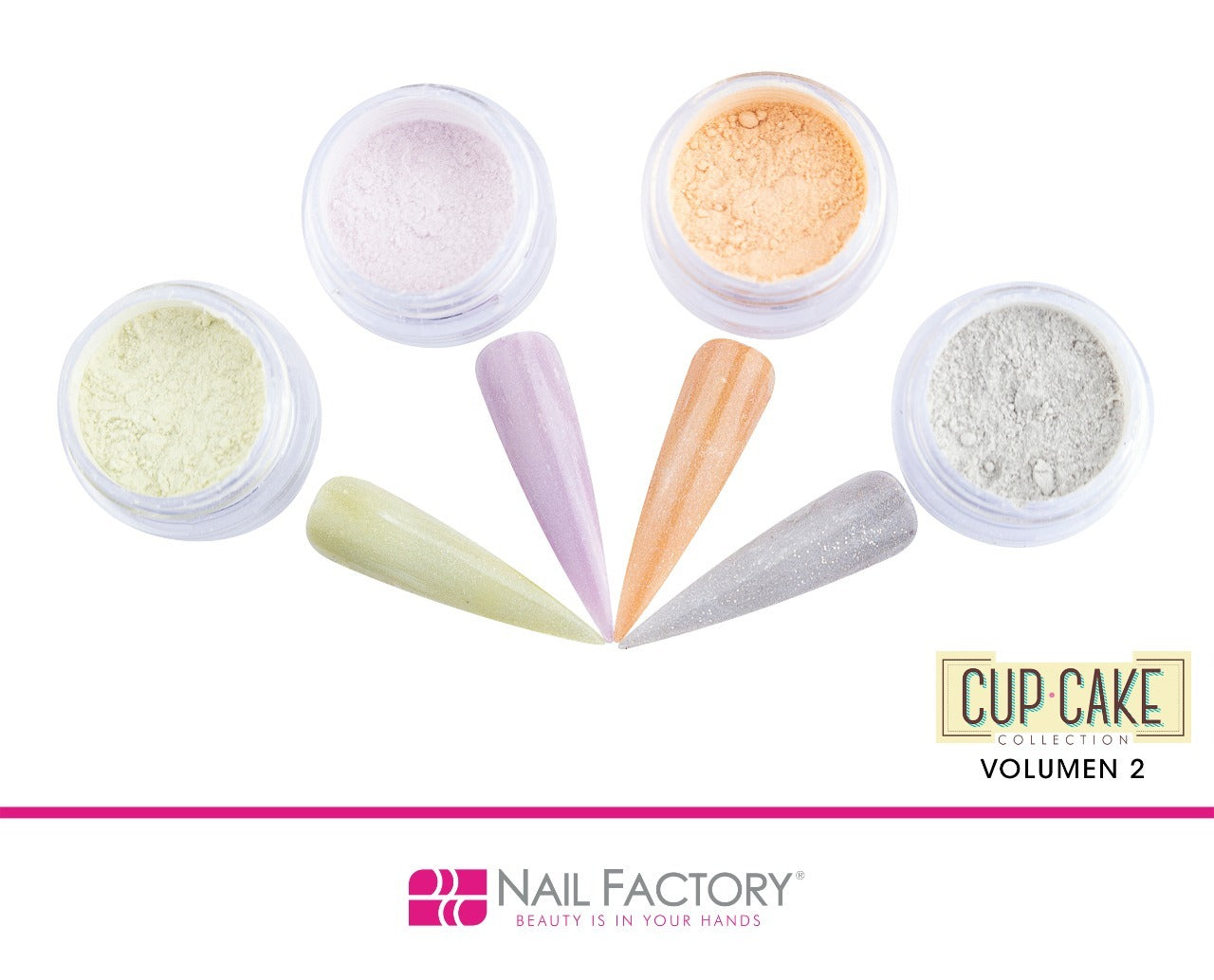 COLECCIONES ACRILICO 4 PIEZAS NAIL FACTORY