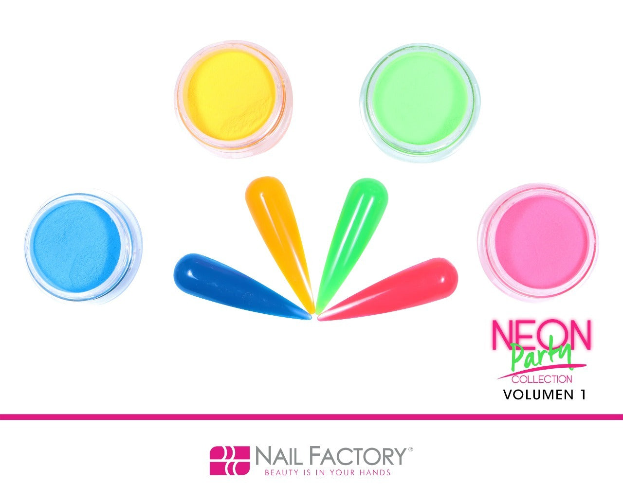 COLECCIONES ACRILICO 4 PIEZAS NAIL FACTORY