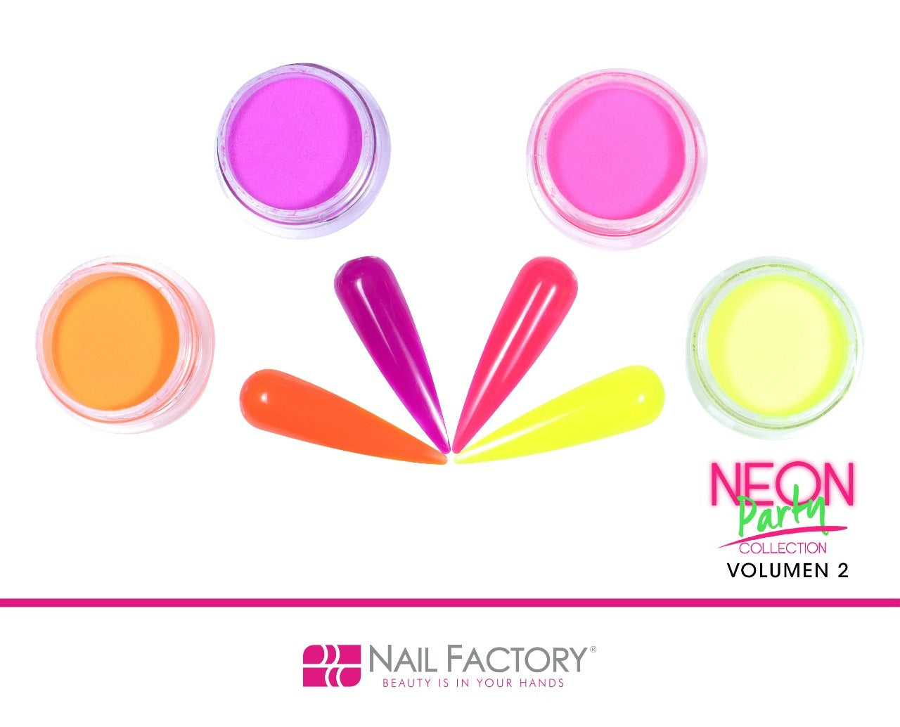 COLECCIONES ACRILICO 4 PIEZAS NAIL FACTORY