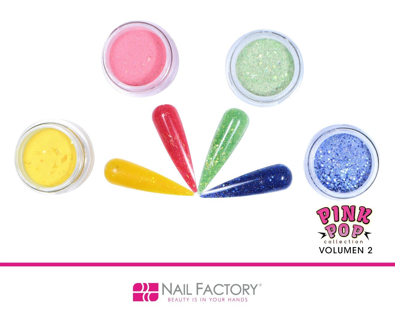 COLECCIONES ACRILICO 4 PIEZAS NAIL FACTORY