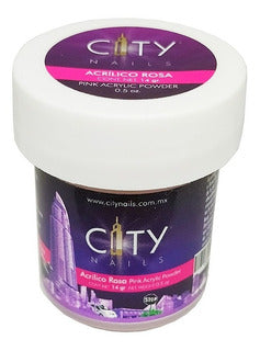 ACRILICO PINK CITY NAILS